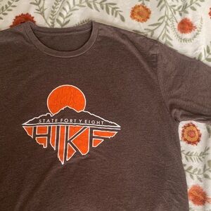 Vintage State Forty Eight Tee Tshirt Brown Mountain Hike Shirt